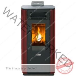 Qlima Fiorina 74 S-LINE Red Slim 8,24 kW Pelletofen